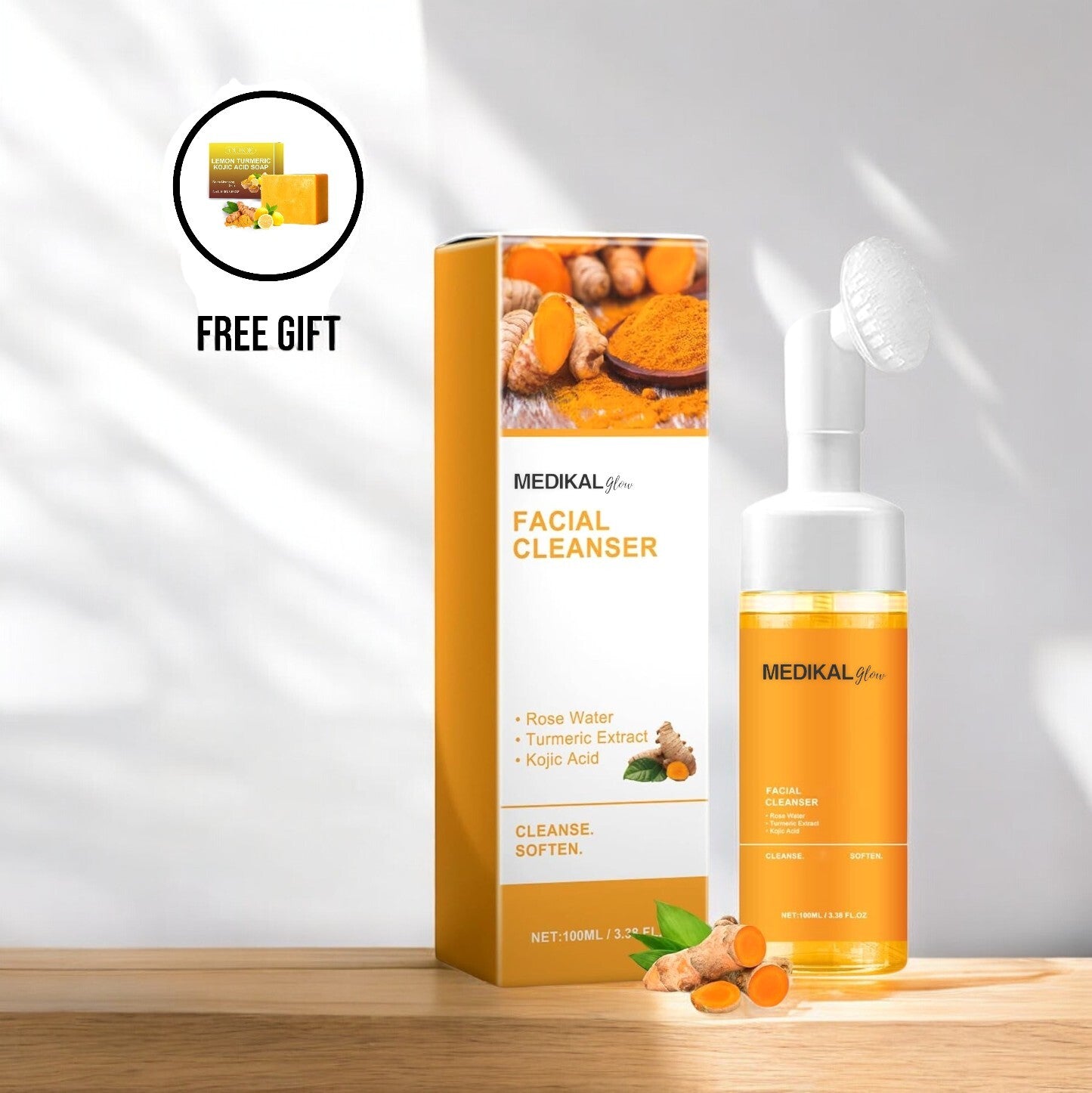 Medikal Glow - Turmeric Brightening Facial Cleanser