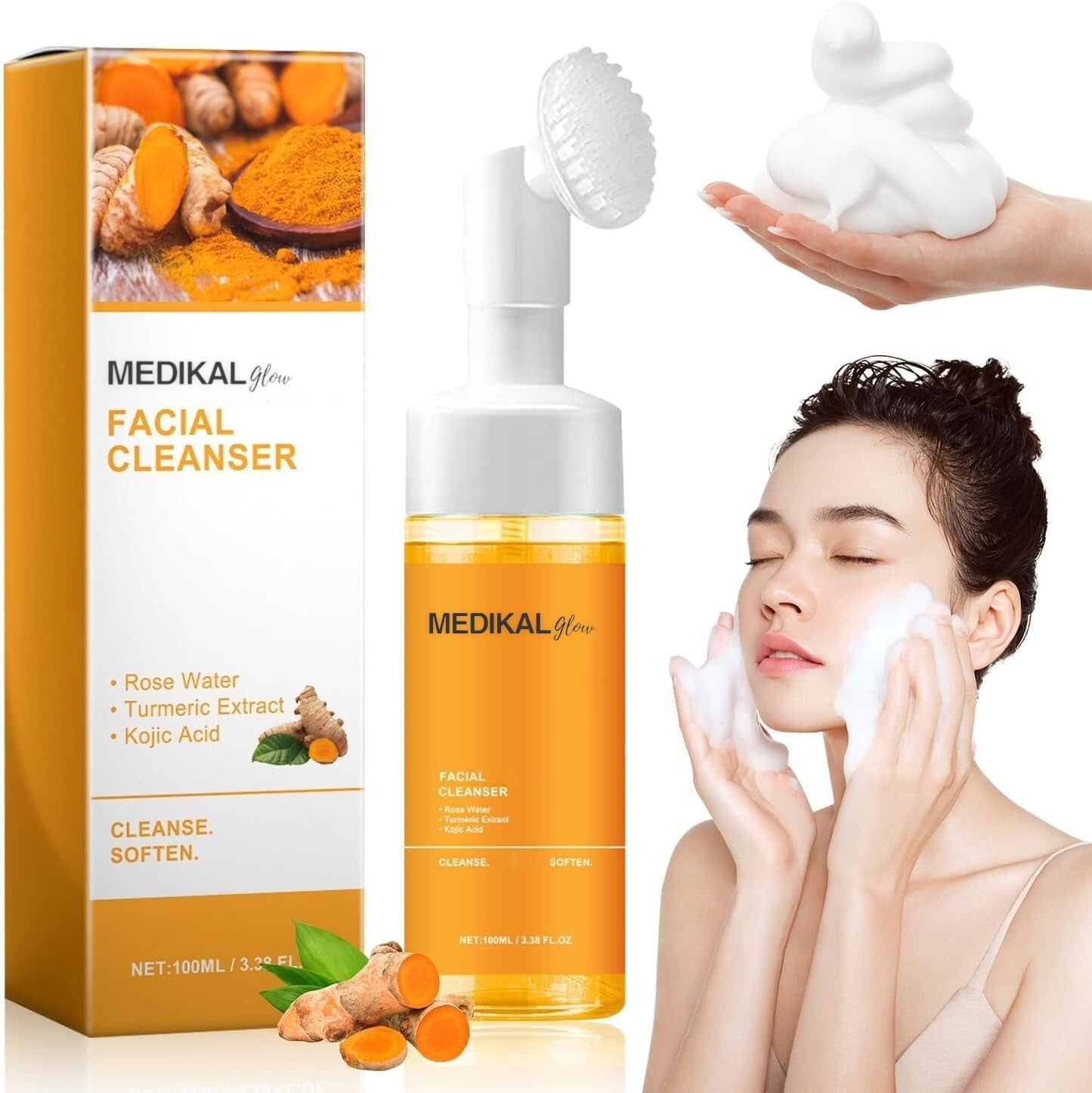 Medikal Glow - Turmeric Brightening Facial Cleanser