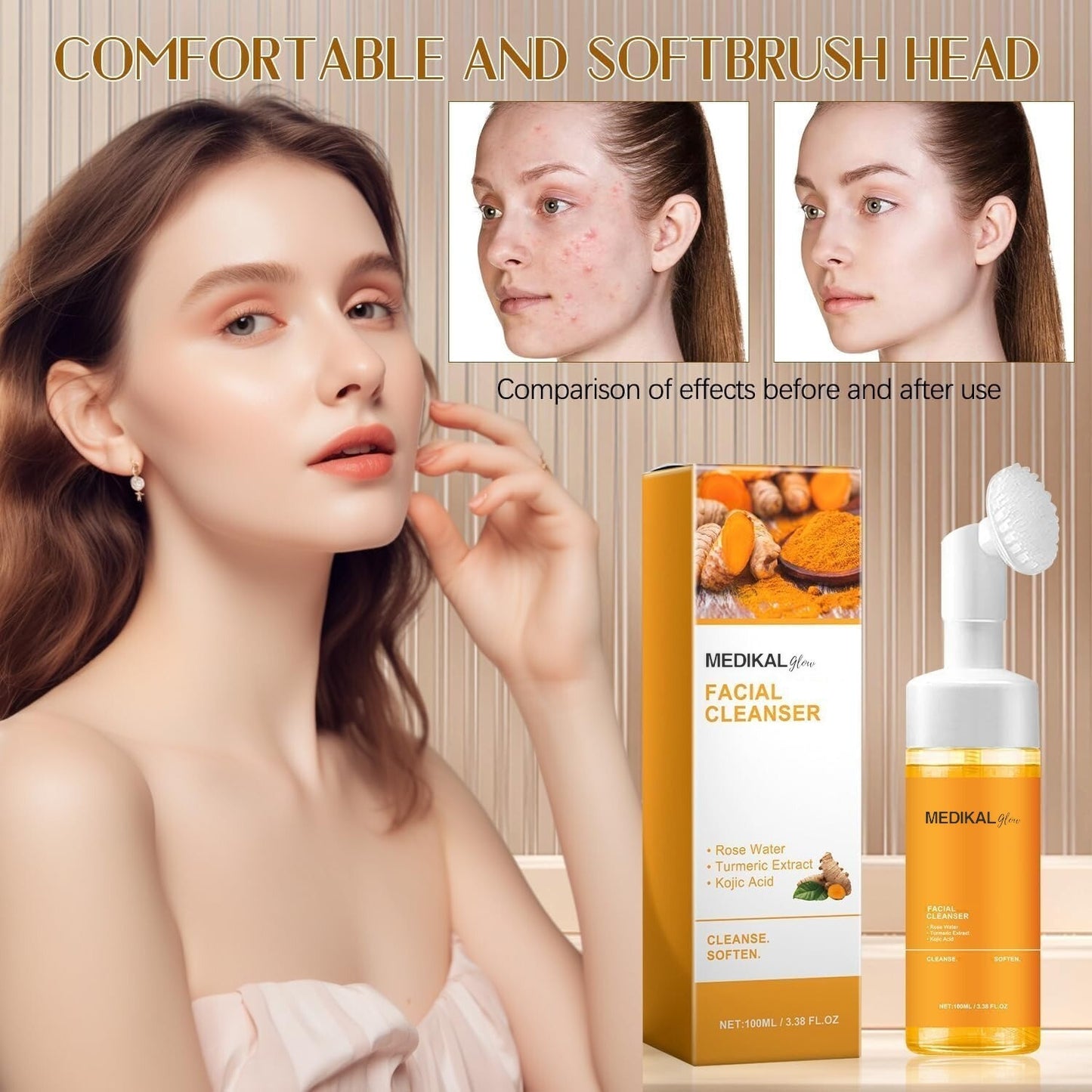 Medikal Glow - Turmeric Brightening Facial Cleanser