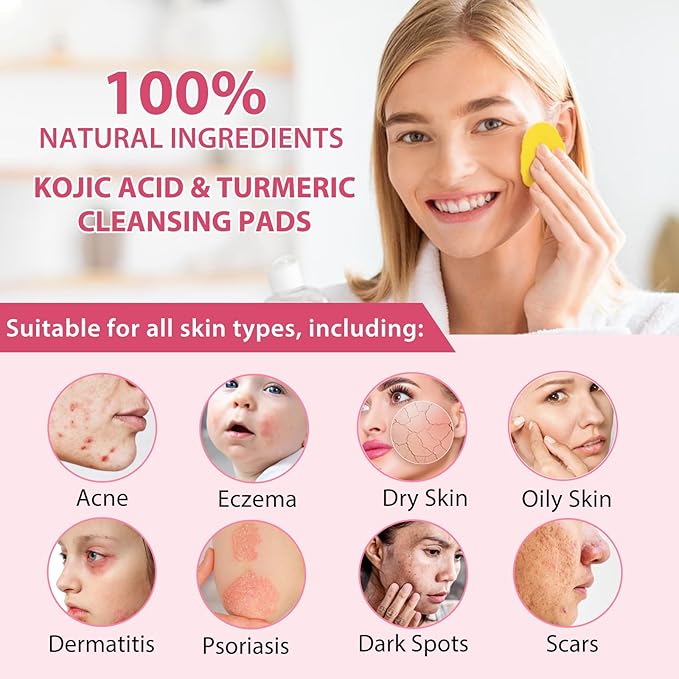 MedikalGlow - Kojic Acid and Turmeric Cleansing Pads